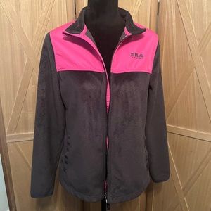 Pink and Grey Fila Full Zip Jacket